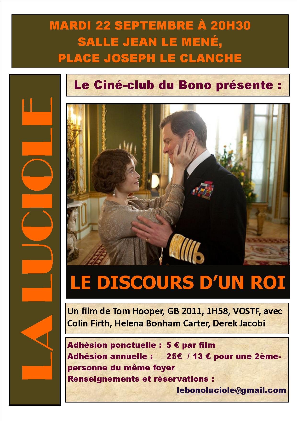Affiche Le Discours d’un Roi