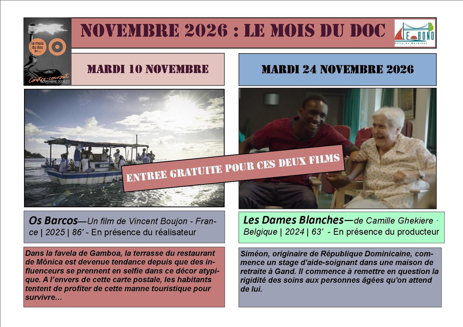 Mois du Doc - Novembre 2026