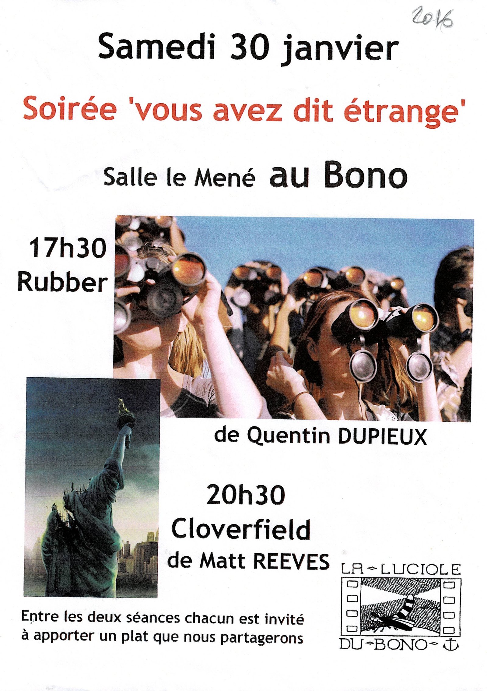 Soirée Vous avez dit étrange - La Luciole 2016