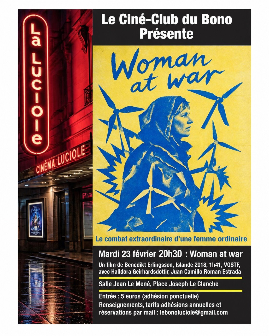 Affiche Woman at War - La Luciole du Bono