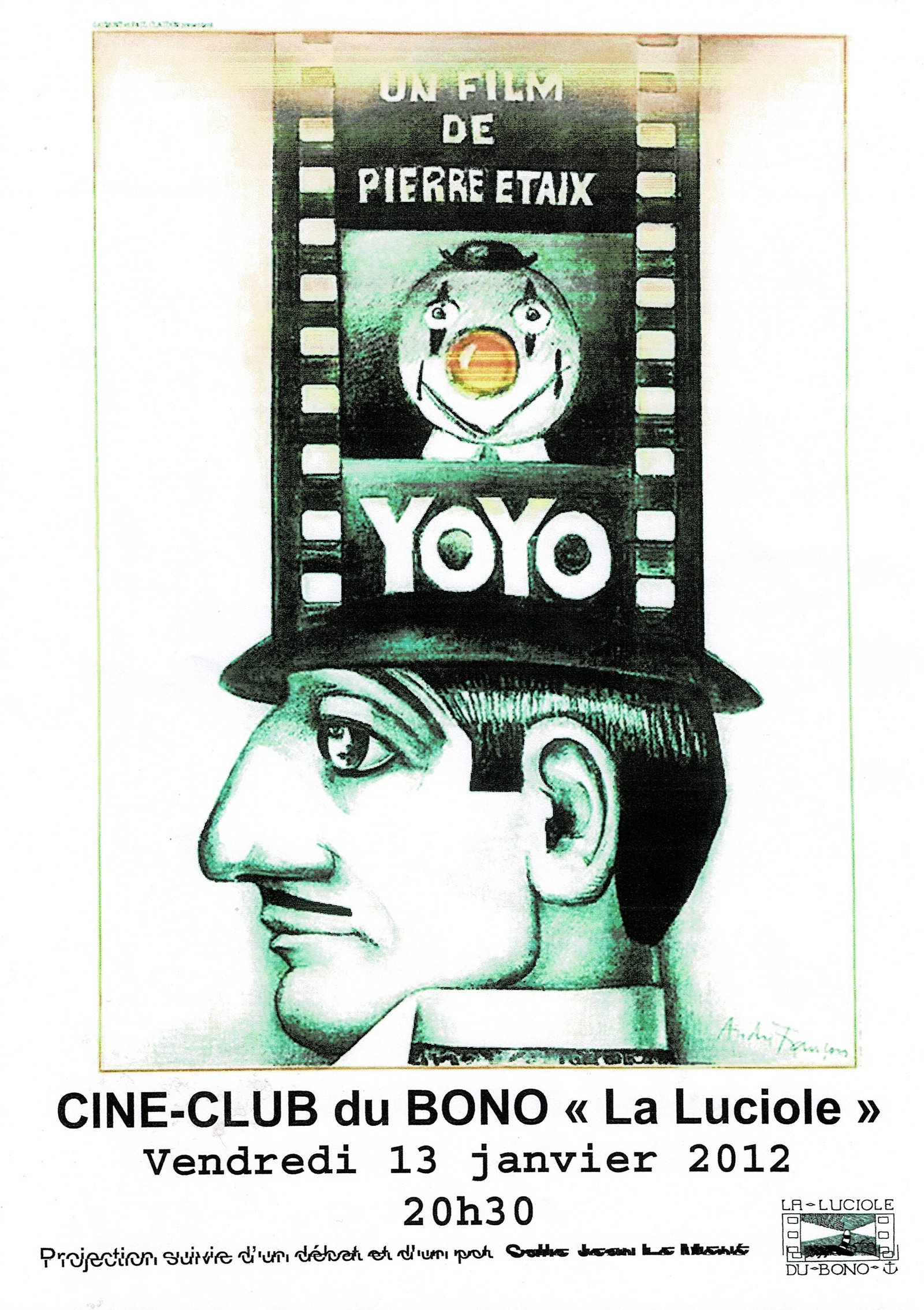 Affiche de Yoyo projeté par La Luciole en janvier 2012